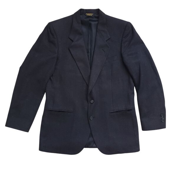 Nino Cerruti Other - Vintage Nino Cerruti Rue Royal Wool Blazer Jacket Mens 42 Black Sport Coat